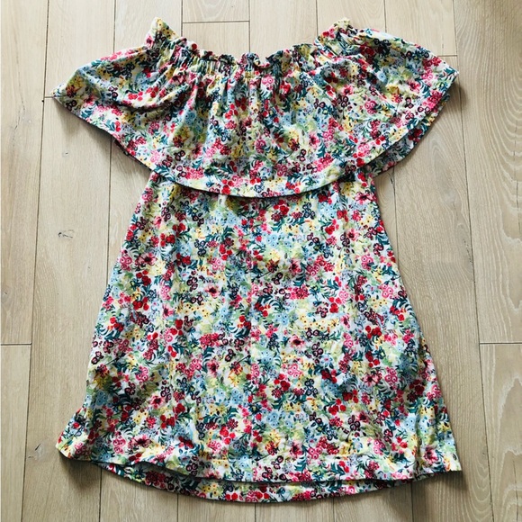 H&M Off The Shoulder Floral Print Dress Size S - Picture 4 of 13